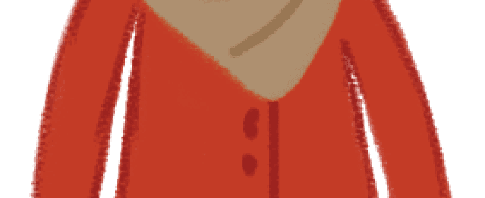 Illustration: Girl standing