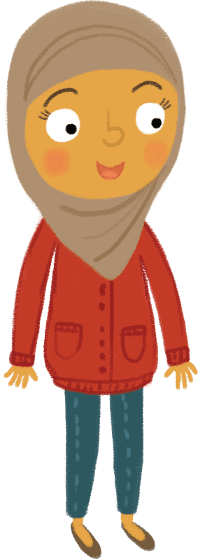Illustration: Girl standing