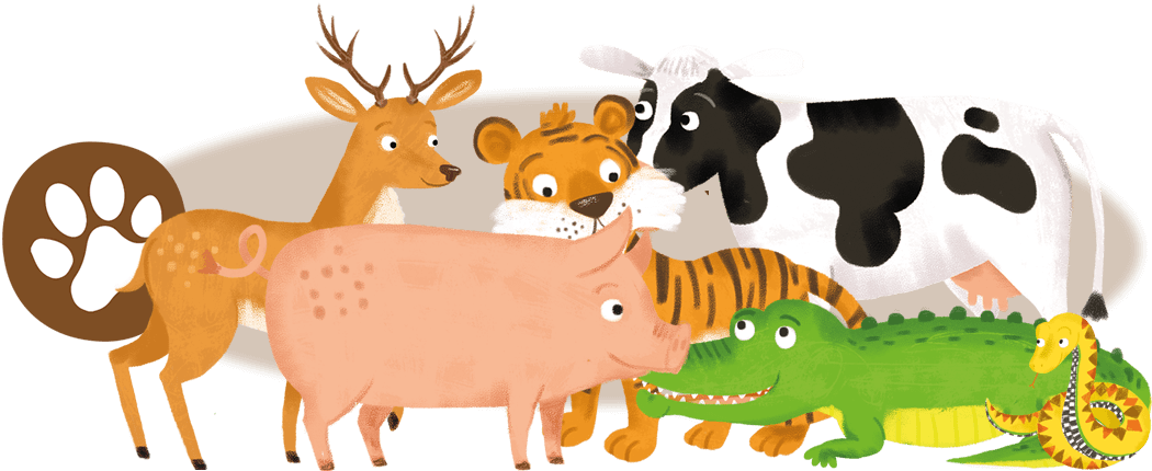 Illustration: Group of animals