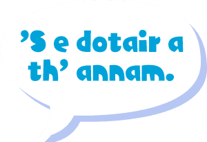 Text in Gaelic - I am a doctor