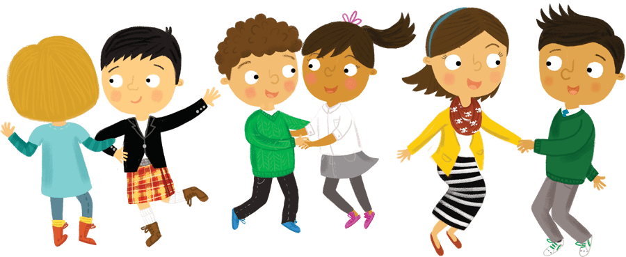 Illustration: Children dancing